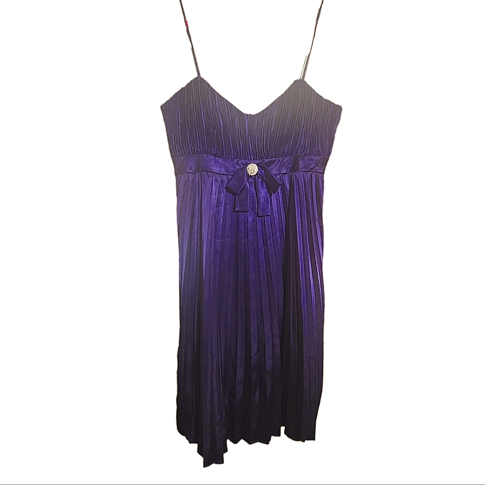 Vintage Nikki Levi's Purple Cocktail Dress - Picture 1 of 4